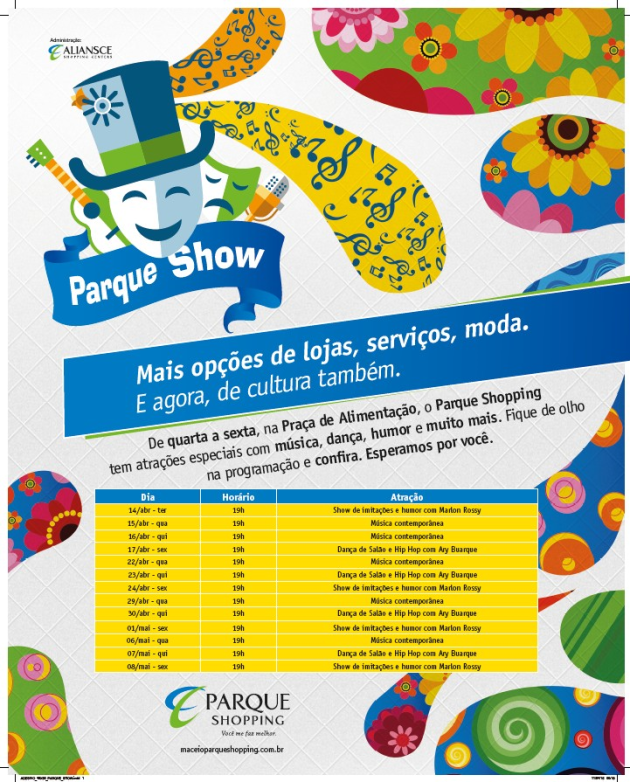Parque Show programação