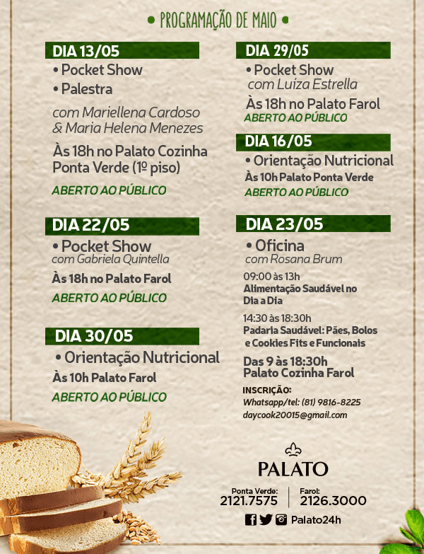 Palato - Programação Gluten Free